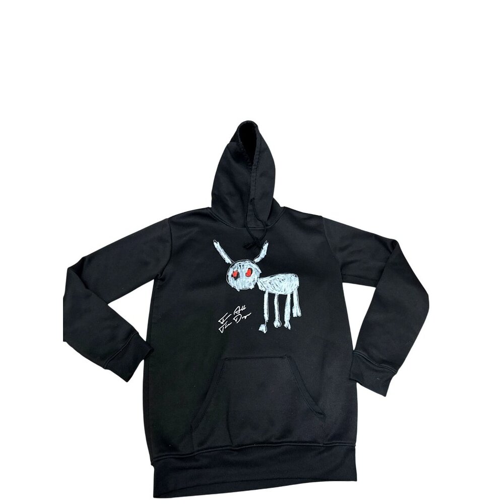CCC Drake For All The Dogs Black Hoodie Graphic Design Lyrics Size Medium - Picture 6 of 7